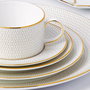Wedgwood Plato Postre Arris-Gio Gold 20 cm Bone China/New Bone China (4 Unidades)